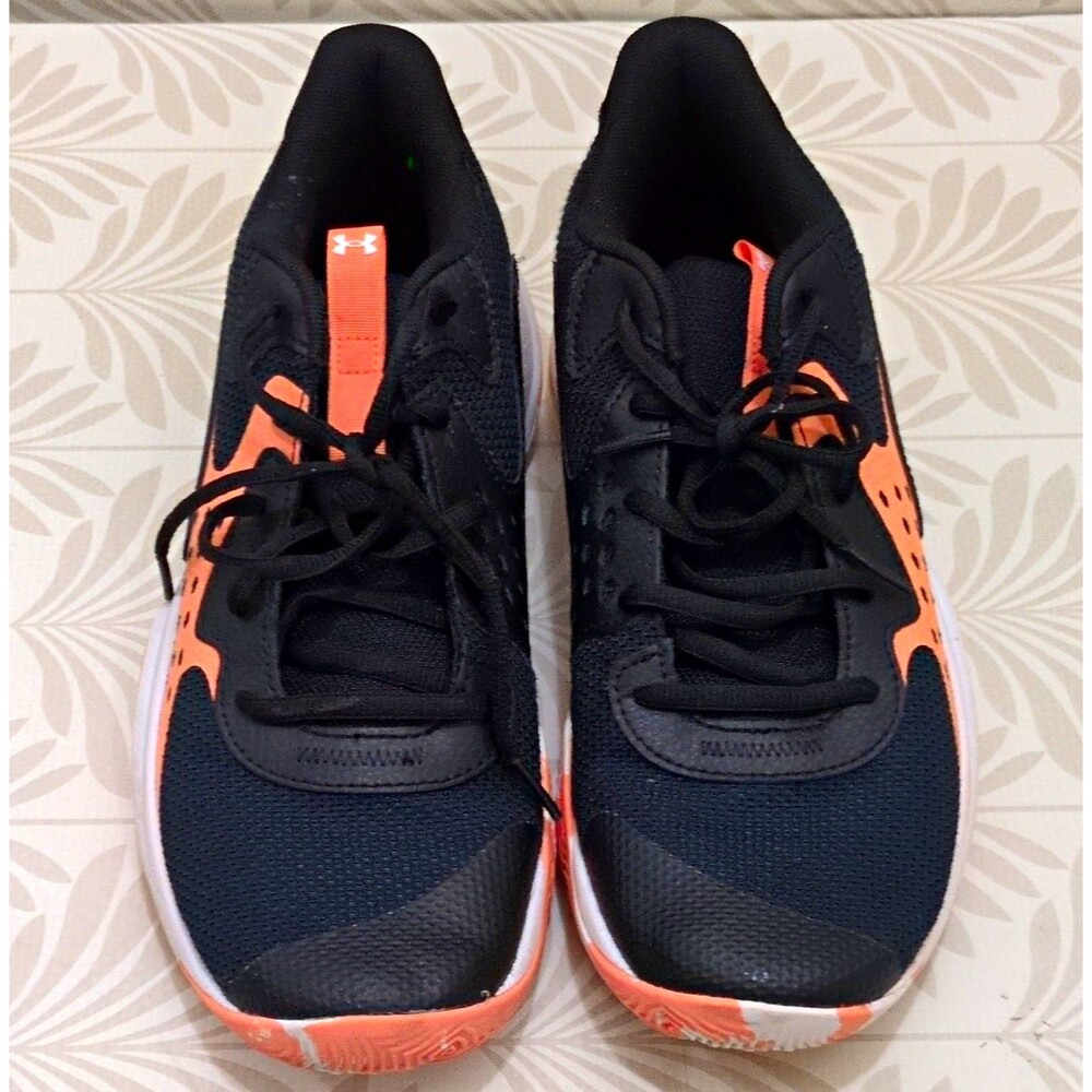 Under Armour Jet '23 Men’s sz 9 / W sz 10.5 Sneakers Black/Orange 3026634-003